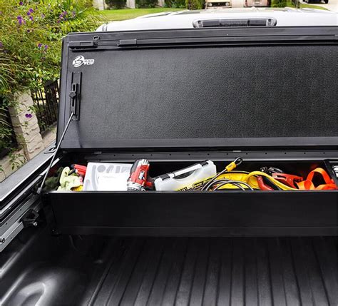 metal truck tool box trays|inside bed truck tool box.